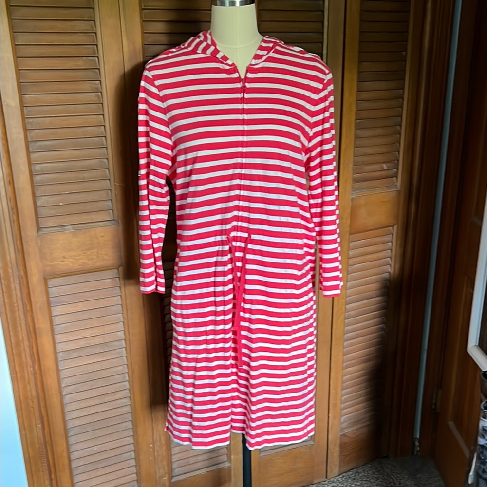 Chic Striped Hooded Dress